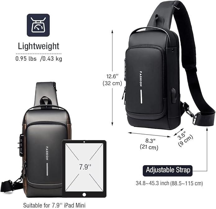 Sling Bag for Men & Women & Portable Juicer